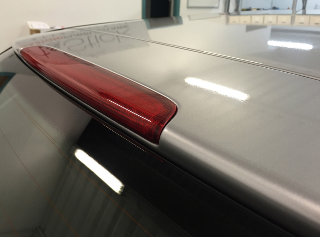 Audi A3 wrapping tetto specchietti argento lucido 3