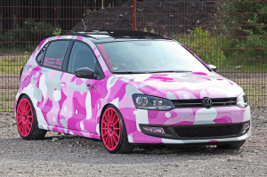 CFC Volkswagen Polo 6R camouflage rosa