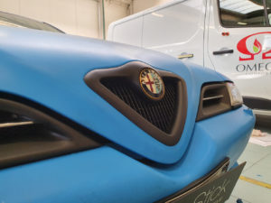 Car wrapping Alfa Romeo 166 pellicola azzurro opaco 3M 1080 thiene vicenza 3