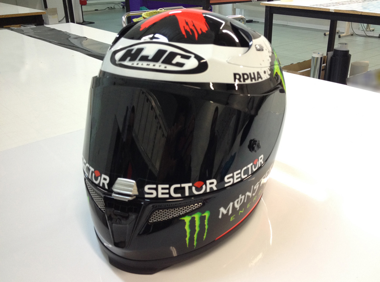 Art\u0026Stick decorazioni adesive ⋆ Personalizzazione casco HJC replica Lorenzo