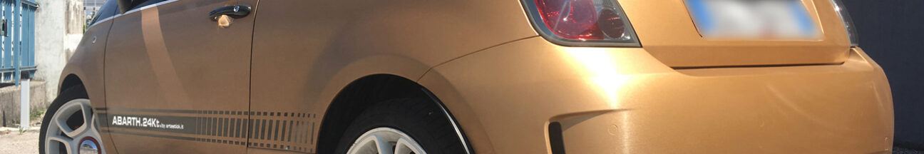 Abarth 500 24 Kt edition Avery SWF supreme wrapping film