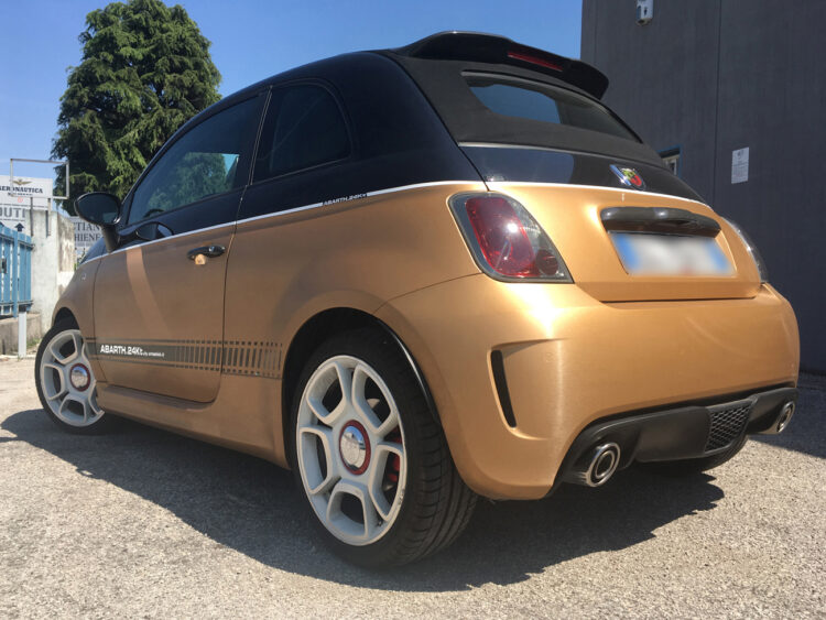 Abarth 500 24 Kt edition Avery SWF supreme wrapping film