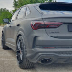Audi RSQ3 car wrapping nero opaco matte black avery swf