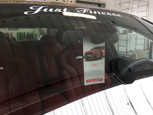 BMW M3 applicazione protettivo trasparente Hexis BodyFence su paraurti cofano passaruota tetto e parti carbonio 10