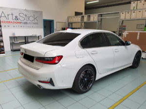 BMW serie 3 con pellicola oscurata gradazione 15 thiene vicenza