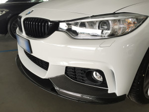 BMW serie 4 Sport applicazione protettivo trasparente su cofano paraurti