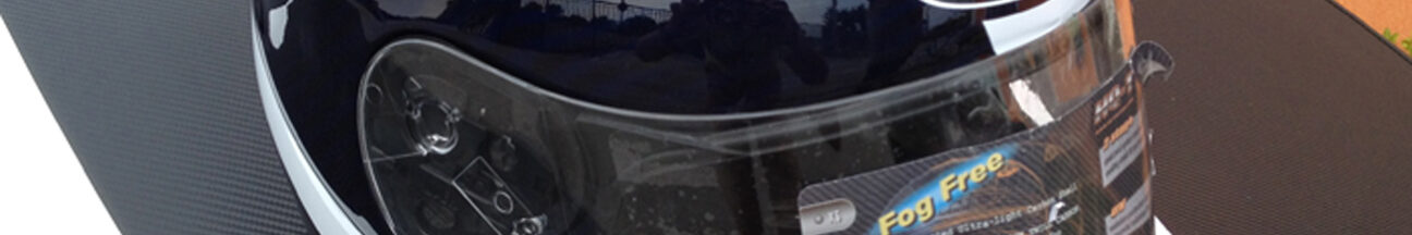 CASCO HJC HQ1 CARBON BLUE decorazione con adesivi bianchi