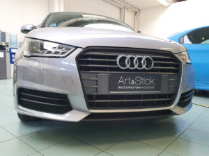 Copertura-cornice audi a1 pellicola-nero-opaco