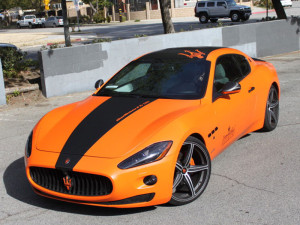 DBX Maserati GranTurismo S nero carbonio, nero opaco e arancione opaco