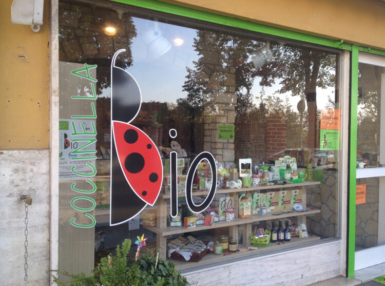 Decorazione auto aziendale e vetrina negozio con adesivi stampati ed intagliati