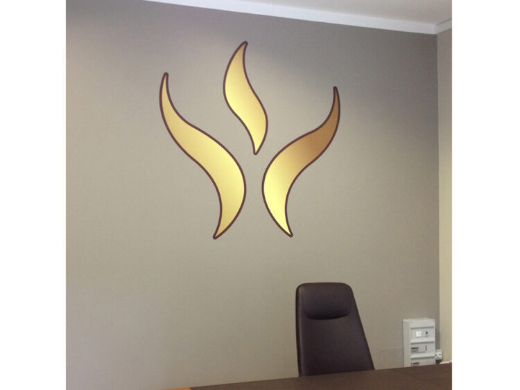 Decorazione con adesivo murale wall stampato e laminato