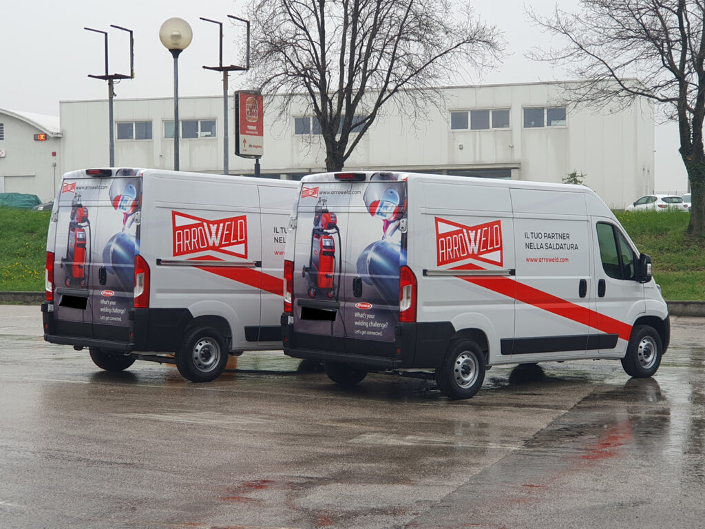 Decorazione flotte aziendali furgoni automezzi arroweld
