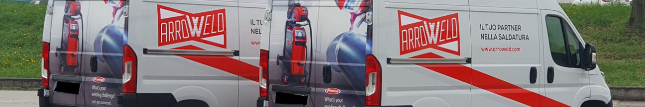Decorazione flotte aziendali furgoni automezzi arroweld