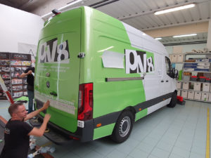 Decorazione mercedes sprinter pellicola cast verde metallizzato car wrapping prespaziati