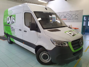 Decorazione mercedes sprinter pellicola cast verde metallizzato car wrapping prespaziati