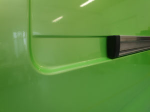 Decorazione mercedes sprinter pellicola cast verde metallizzato car wrapping prespaziati