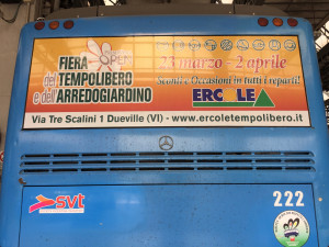 Decorazione pullman di linea SVT FTV Cartel pubblicità