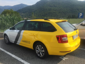 Decorazione skoda octavia cabinato pellicola cast car wrapping adesivi prespaziati imeco