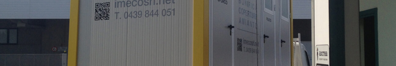 Decorazione unità mobile con adesivi prespaziati di vari colori imeco