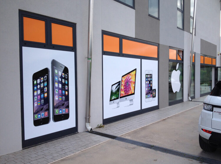 Decorazione vetrine negozio