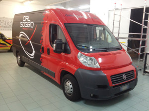 FIAT DUCATO car wrapping completo decorazione adesivi prespaziati plastidip dal soggio racing