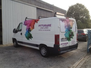 FIAT DUCATO - decorazione con adesivi stampati in digitale lorenz pittore