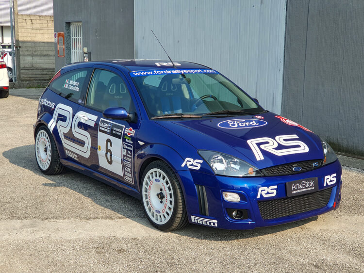 FORD FOCUS RS MK1 kit adesivi replica livrea WRC Sanremo 2002