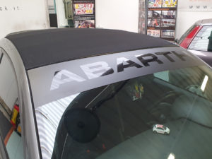 Fascia parasole personalizzata abarth 500