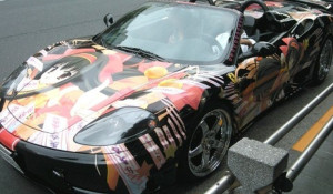 Ferrari 360 Spider wrapping totale Manga