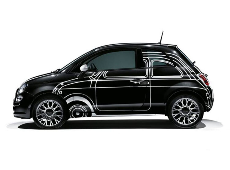 Fiat 500 – decorazione replica 500 Ron Arad Edition 1 Fiat 500 - decorazione replica 500 Ron Arad Edition