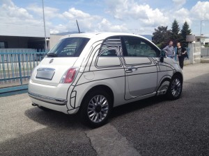 Fiat 500 - decorazione replica 500 Ron Arad Edition