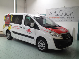 Fiat Scudo fidas decorazione adesivi cast wrapping prespaziati one way microforati