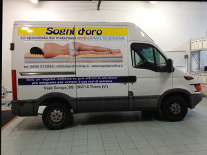 Iveco Daily - decorazione con adesivi prespaziati e stampati in digitale sogni d'oro