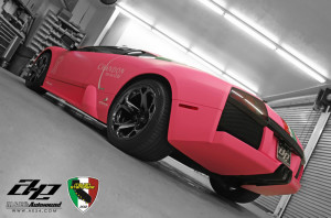 Lamborghini Murcielago rosa opaco all'Italian Stampede 2012