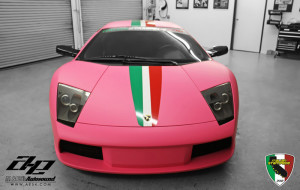 Lamborghini Murcielago rosa opaco all'Italian Stampede 2012