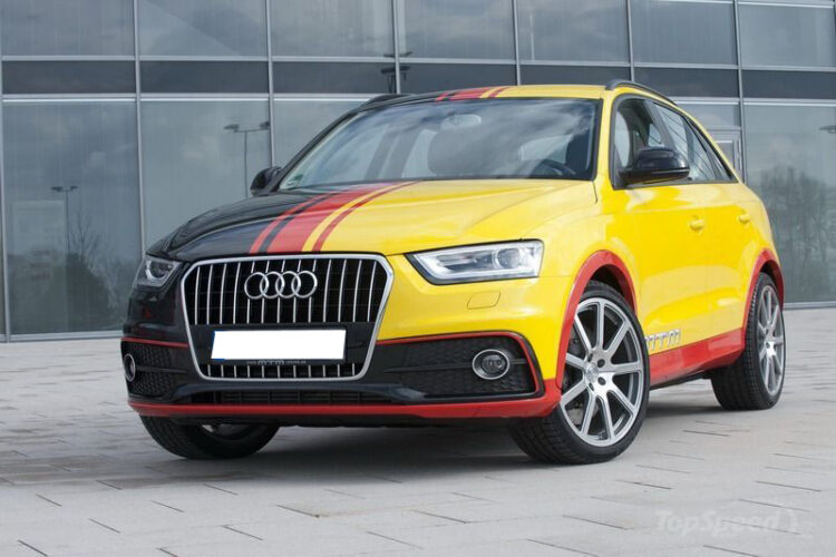 MTM Audi Q3 wrappata con i colori della bandiera tedesca