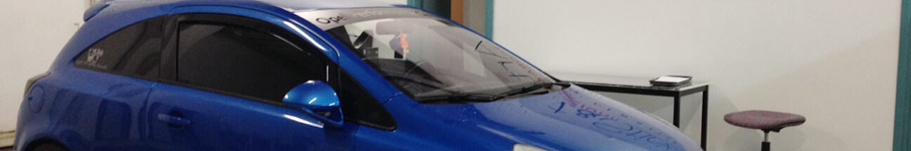 OPEL CORSA OPC - fascia parasole e adesivi vari