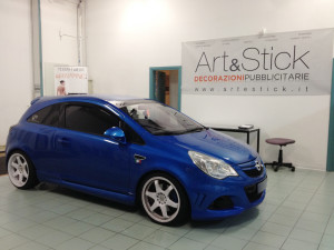 OPEL CORSA OPC - fascia parasole e adesivi vari corsa opc club