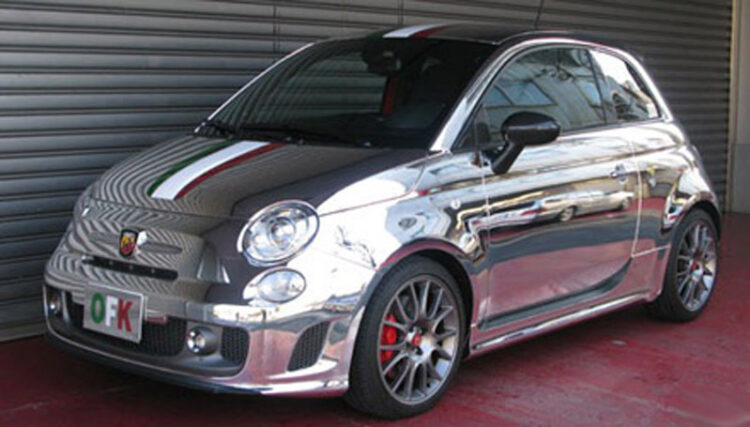 Office-K Abarth 695 Tributo Ferrari cromata specchio