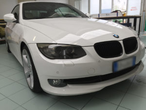 Oscuramento-protezione-fari-pellicola-oscurante-BMW serie 3 anteriori