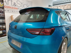 Oscuramento-protezione-fari-pellicola-oscurante seat leon posteriori
