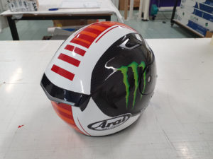 Personalizzazione casco Arai livrea replica Jonathan Rea