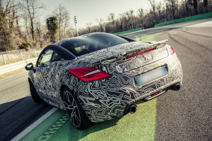 Peugeot RCZ R Prototype prototipo car wrapping swirl spyshots AutoMoto.it