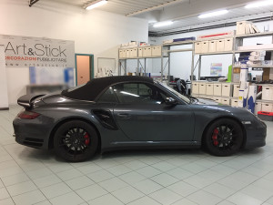 Porsche 997 cabrio pellicola oscurata solare gradazione 45 thiene vicenza