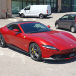 Protezione-PPF WPF-antisasso-paint-protection-film-ferrari-roma spider parabrezza
