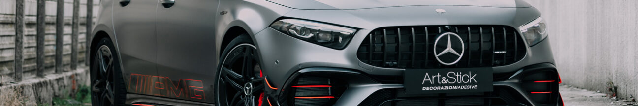 Protezione PPF antisasso opaco xpel stealth Mercedes A45S Street Style Edition