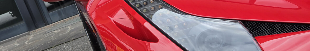 Protezione PPF antisasso su Ferrari 458