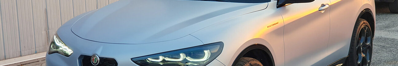 Protezione-PPF-antisasso-xpel-opaco alfa romeo stelvio competizione
