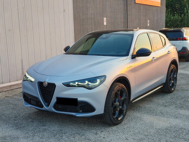 Protezione-PPF-antisasso-xpel-opaco alfa romeo stelvio competizione