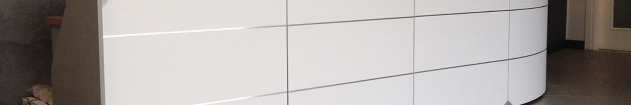 Riqualificazione vecchio bancone reception